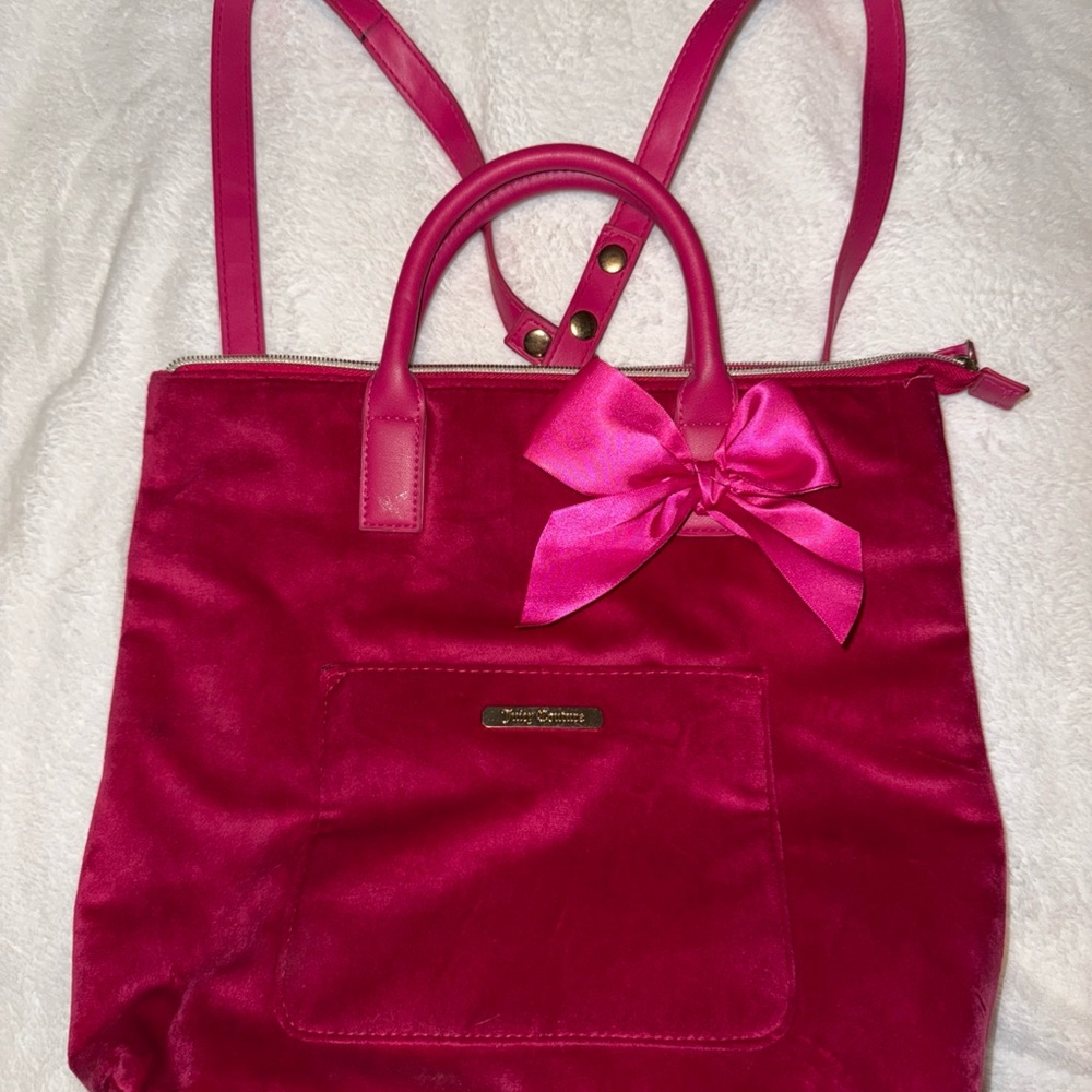 Juicy Couture Hot Pink Bag with Bow Accent